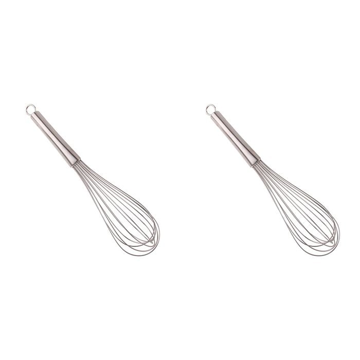 2PK Appetito Stainless Steel Balloon Whisk 30cm Home Kitchen Cooking
