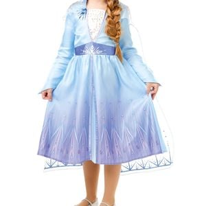 Deluxe Girls Frozen 2 Elsa Costume Dress - 3-4