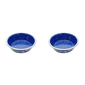 2x Paws & Claws Savoy S/Steel Pet Bowl 400Ml 12.5x4cm Assorted