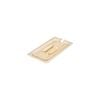 Cambro 1/3 Size Food Pan Cover With Handle and Notch Polycarbonate Amber 176x325mm