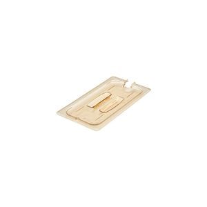 Cambro 1/3 Size Food Pan Cover With Handle and Notch Polycarbonate Amber 176x325mm