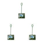 3PK Dudley's World Of Pets Aquarium Fish Net 48.5cm - Green