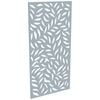 ProtectorAl 300-1200w x 1201-2400h Silver Matt/Gloss White Large Leaf Unframed Composite Deco Panel