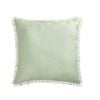 Vintage Design Homewares Sage French Linen Filled Cushion - 55cm x 55cm