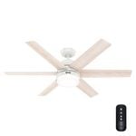 Hunter 52" White Arete Indoor Ceiling Fan