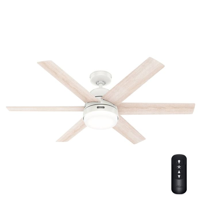 Hunter 52" White Arete Indoor Ceiling Fan
