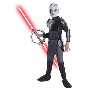 Star Wars Size M Inquisitor Deluxe Kids Costume w/ Mask Cosplay Dress Up Party