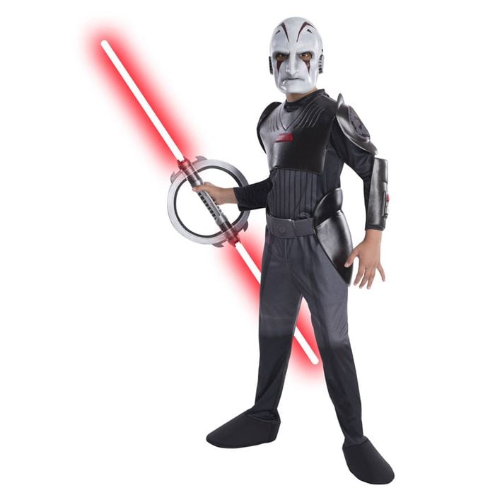Star Wars Size M Inquisitor Deluxe Kids Costume w/ Mask Cosplay Dress Up Party