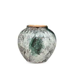 SOGA 21x22cm Ceramic Vase – Green