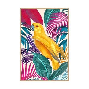 Artey | Ecstatic Jungle II - Framed Canvas - Natural Frame - 60 x 90cm