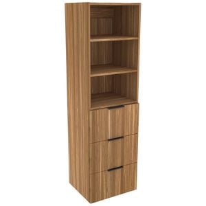 Lugna 1536 x 450 x 380mm Cove Ready to Assemble Robe Insert 2 Shelf 3 Drawer Unit