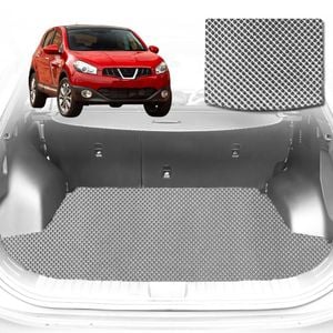 6D Diamond Car Boot Mat for Nissan Dualis J102007-2014-Cargo Mat-Grey-Outback GT