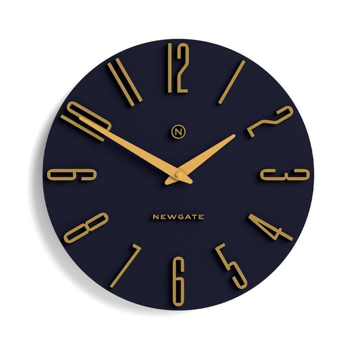 Newgate Empire State Wall Clock-petrol Blue