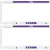 Nrl Car Number Plate Frame - Set Of Two - Melbourne Storm - Front/back