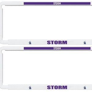 Nrl Car Number Plate Frame - Set Of Two - Melbourne Storm - Front/back