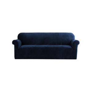 Artiss 4 Seater Sofa Cover Couch Cover Velvet Sapphire