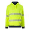 Citeco Yellow/Black Hi-Vis Reversible Taped Hoodie - Size 2XL
