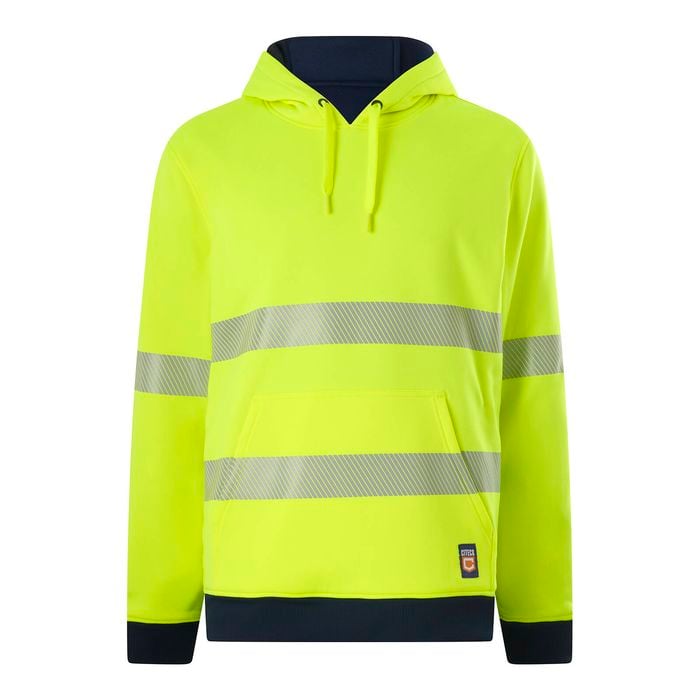 Citeco Yellow/Black Hi-Vis Reversible Taped Hoodie - Size 2XL