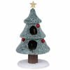 Costway 123cm Christmas Cat Tree W/2 Condos Xmas Balls Star Decoration