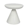 Levede Terrazzo Side Table – Modern Hourglass Coffee Table, 51cm