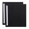 2x Marbig Deluxe Pe 50mm 4d-ring Binder A4 File Organiser Document Holder Black