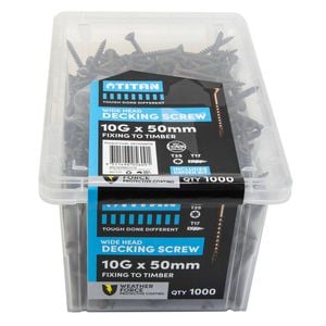 Titan 10G x 50mm Weather Force Wide Head Decking Screw - 1000 Pack