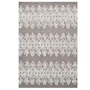 Modern Handmade Wool Rug-Tusk 6270-Brown/Ivory-110x160cm