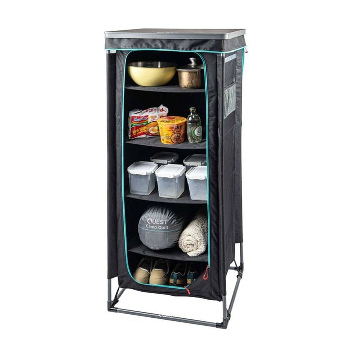 Quest Outdoors 135x48cm Pop Top 5 Shelf Camp Cupboard