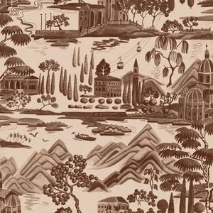 Wallpaper Trader Lake Como Wallpaper Roll 10.05m X 53cm, Brown
