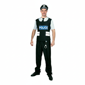 More Than Party Adult Police Man Costume Complete Set L/XL