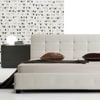 Istyle Milan Double Bed Frame Pu Leather White