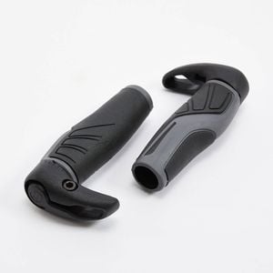 Decathlon - Ergonomic Bike Grips With Bar Ends - One Size