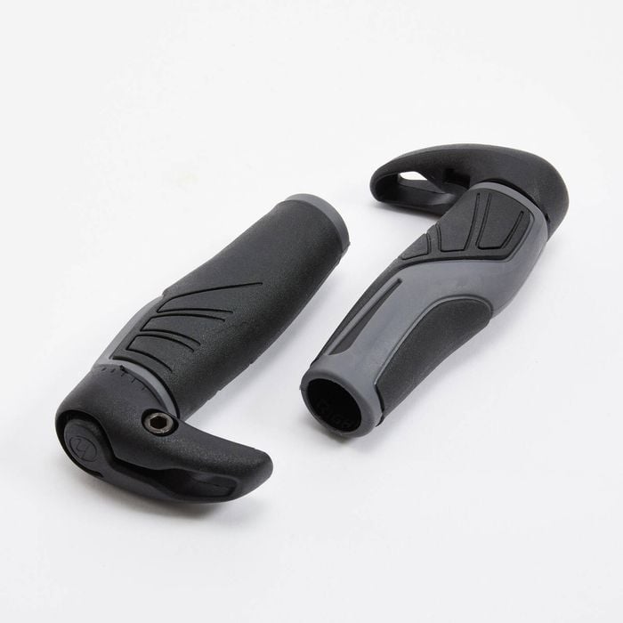 Decathlon - Ergonomic Bike Grips With Bar Ends - One Size