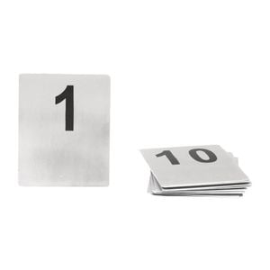 Trenton Table Numbers Flat Stainless Steel Set 11-20 100x80mm
