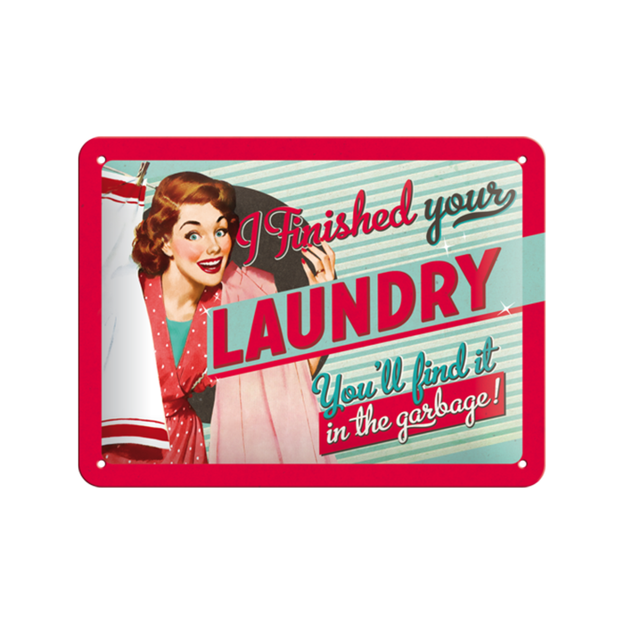 Nostalgic-Art Small Sign I finished your laundry