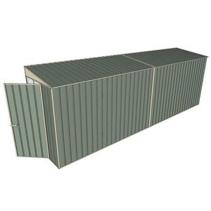 Build-A-Shed 1.2 x 6.0 x 2.0m Tunnel Shed Tunnel Hinged Door No Side Doors - Green