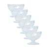 6x Partyware Reusable Footed Candy Bowl Tableware/serveware 130mm Clear