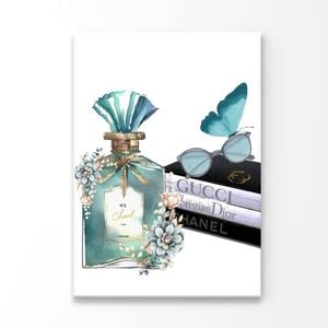 Ocean Blue Perfume with Butterfly  Print 100% Australian Made 60 x 90cm  (Acrylic)
