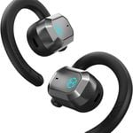 Edifier Air 2 Over Ear Buds with Ear Loops Wireless Bluetooth 5.3, Open Ear Earbuds with Boosted Bass, Built-in ENC Mic - Black