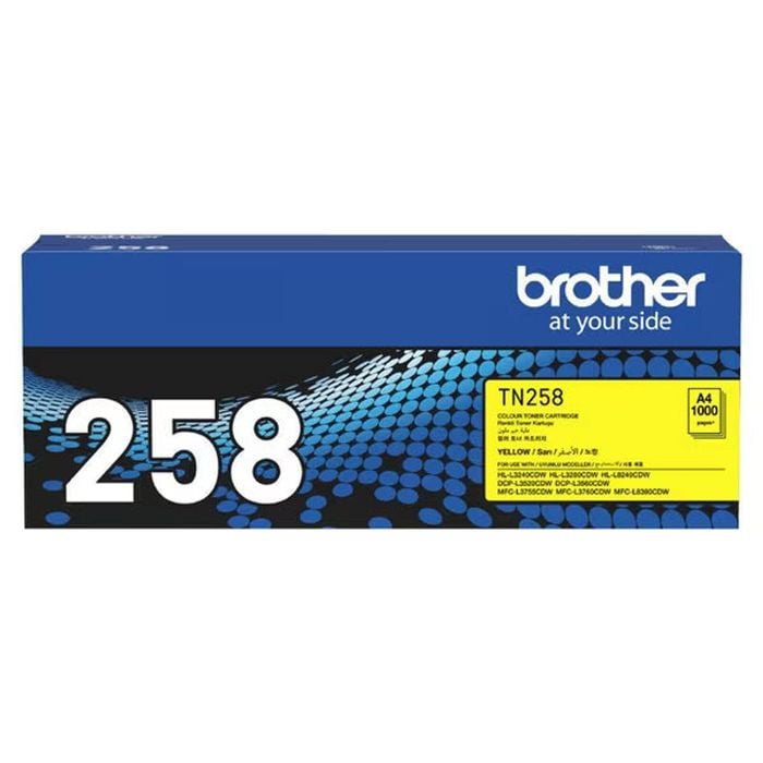 Brother TN-258Y Yellow Toner Cartridge (1K)