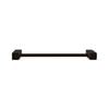 Single Towel Rail 300mm – Black Satin Square