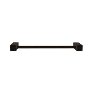 Single Towel Rail 300mm – Black Satin Square