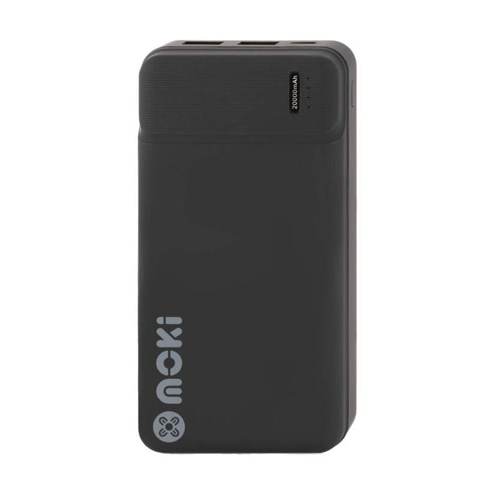 Moki Portable Travel Power Bank Usb-c/usb-a Compact Black 20000mah
