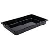 Vogue Gastronorm Container Polycarbonate 1/1 Gn 65mm Deep 8.5l Black Food Storage Tray