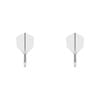 2x Target K-Flex Moulded Flight & Shaft No.6 Intermediate - Clear