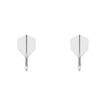 2x Target K-Flex Moulded Flight & Shaft No.6 Intermediate - Clear