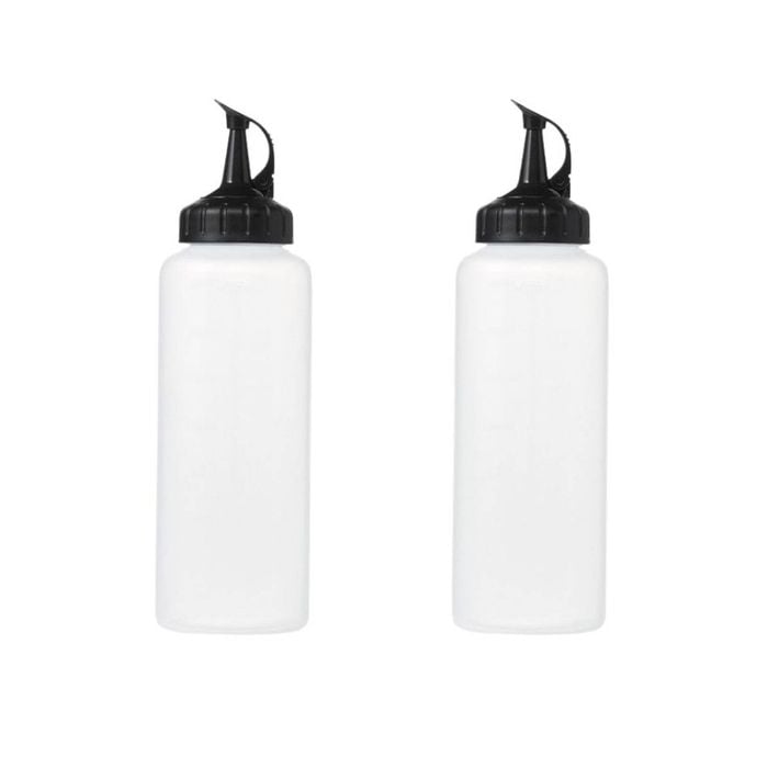 2x Oxo Durable Reusable Capped Good Grips Chef's Squeeze Bottle Medium 350ml