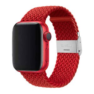 Nylon Elastic Watch Band Strap - For Apple iWatch Ultra [42mm Series 3] 44mm 45mm 46mm 49mm (Red)