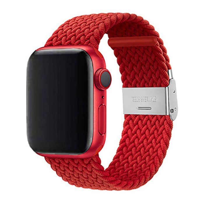 Nylon Elastic Watch Band Strap - For Apple iWatch Ultra [42mm Series 3] 44mm 45mm 46mm 49mm (Red)