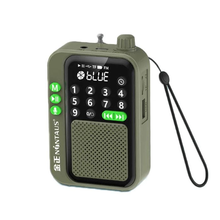 Pocket Fm Radio Bluetooth Speaker Green